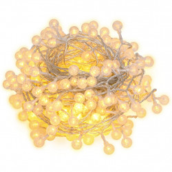 Lampki świąteczne, 20 m, 200 diod LED, ciepła biel, 8 funkcji