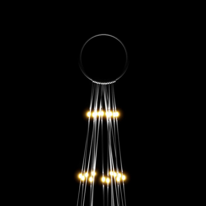 Choinka do montażu na maszcie 1134 ciepłych białych LED, 800 cm