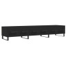 Szafka pod TV, czarna, 150x36x30 cm, materiał drewnopochodny