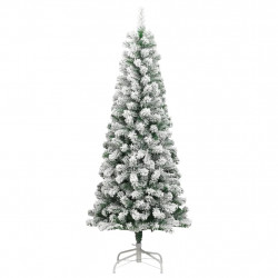 Sztuczna choinka zawiasowa, ośnieżona, 210 cm