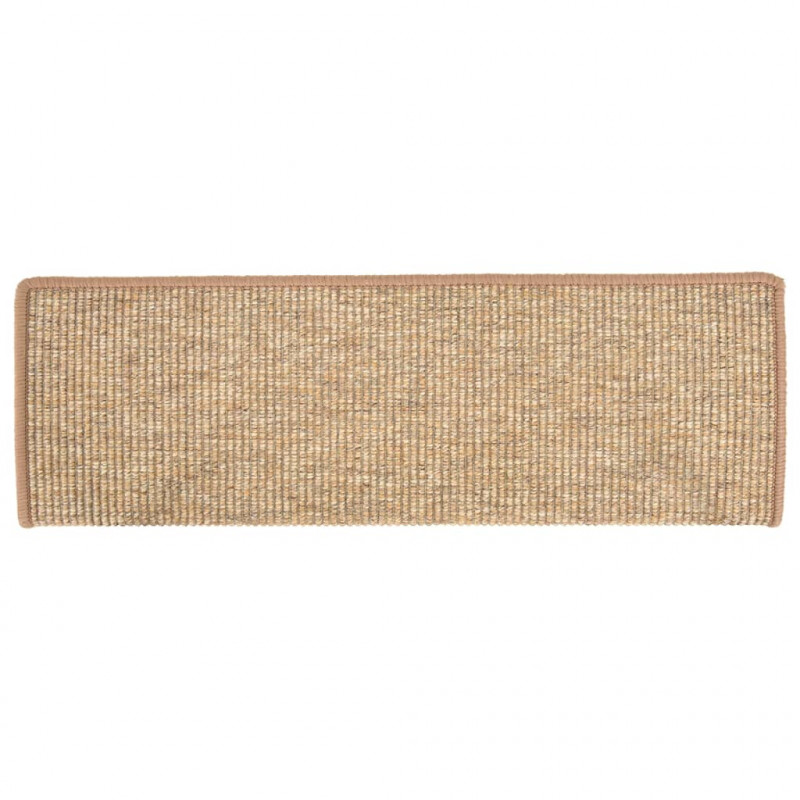 Samoprzylepne nakładki na schody, 15szt., jasny brąz, 65x21x4cm