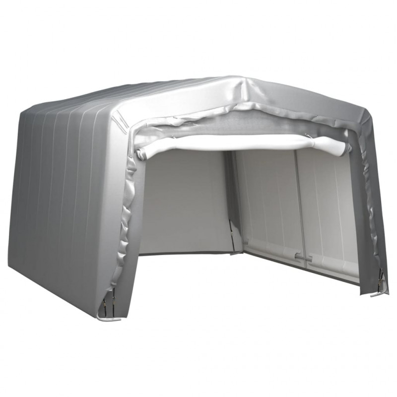 Namiot magazynowy, 370 x 370 cm, stal, szary