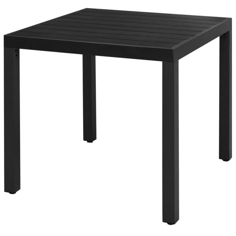 5-częściowy zestaw mebli ogrodowych, rattan PVC, czarny