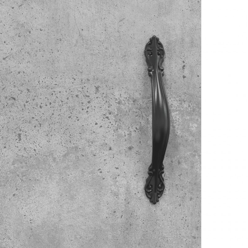 Witrynka, szarość betonu 69,5x34x180 cm materiał drewnopochodny