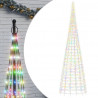 Choinka z lampek, na maszt, 3000 kolorowych LED, 800 cm