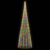 Choinka z lampek, na maszt, 3000 kolorowych LED, 800 cm