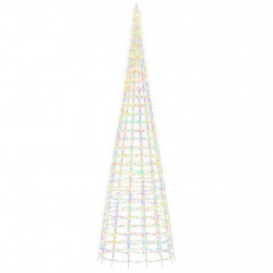Choinka z lampek, na maszt, 3000 kolorowych LED, 800 cm
