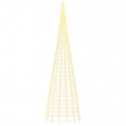 Choinka z lampek, na maszt, 3000 ciepłych białych LED, 800 cm