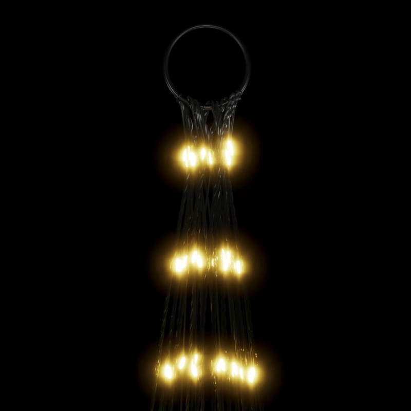 Choinka z lampek, na maszt, 3000 ciepłych białych LED, 800 cm