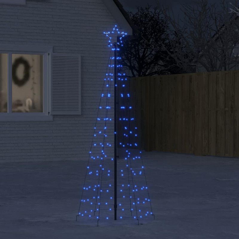 Choinka z lampek, z kołkami, 220 kolorowych LED, 180 cm