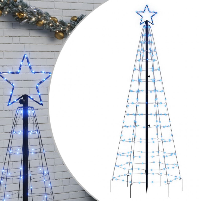 Choinka z lampek, z kołkami, 220 kolorowych LED, 180 cm