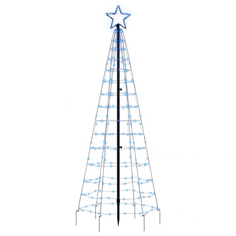 Choinka z lampek, z kołkami, 220 kolorowych LED, 180 cm