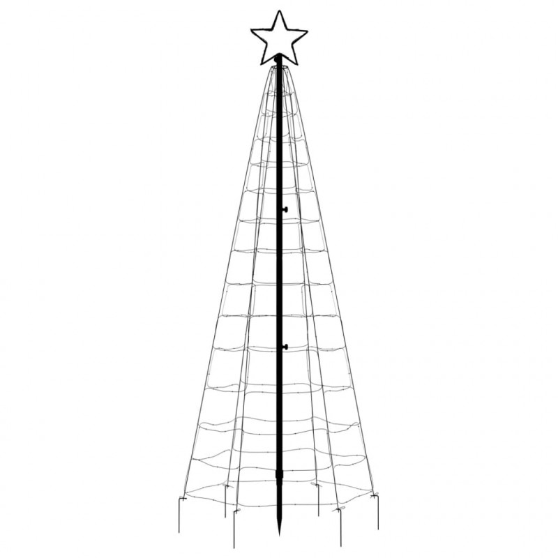 Choinka z lampek, z kołkami, 220 kolorowych LED, 180 cm