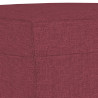 4-częściowy komplet wypoczynkowy, obity tkaniną, winna czerwień