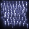 Lampki świąteczne w kształcie sopli, 200 LED, zimna biel, 20 m