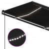 Automatycznie zwijana markiza, LED i czujnik wiatru, 4,5x3,5 m