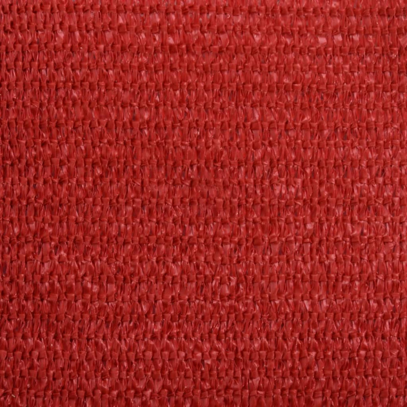 Żagiel przeciwsłoneczny, 160 g/m², czerwony, 3,5x3,5x4,9m, HDPE