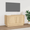 Szafka pod TV, dąb sonoma, 80x35x45 cm, materiał drewnopochodny