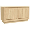 Szafka pod TV, dąb sonoma, 80x35x45 cm, materiał drewnopochodny