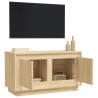 Szafka pod TV, dąb sonoma, 80x35x45 cm, materiał drewnopochodny