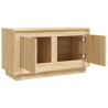 Szafka pod TV, dąb sonoma, 80x35x45 cm, materiał drewnopochodny