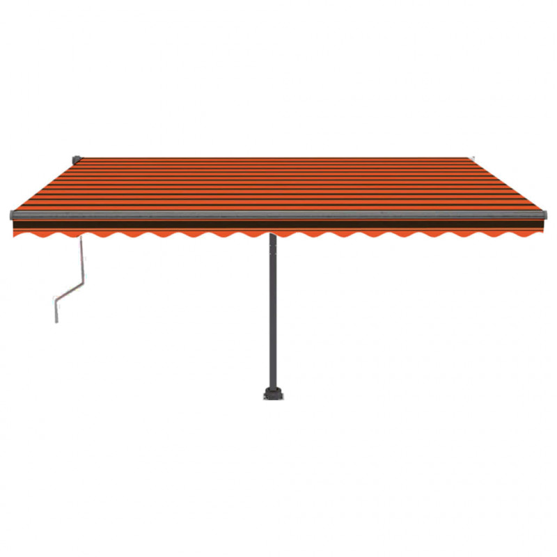 Automatycznie zwijana markiza, LED i czujnik wiatru, 400x350 cm