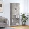 Witrynka, szarość betonu 69,5x34x180 cm materiał drewnopochodny