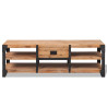 Szafka pod TV z drewna akacjowego, 140x40x45 cm