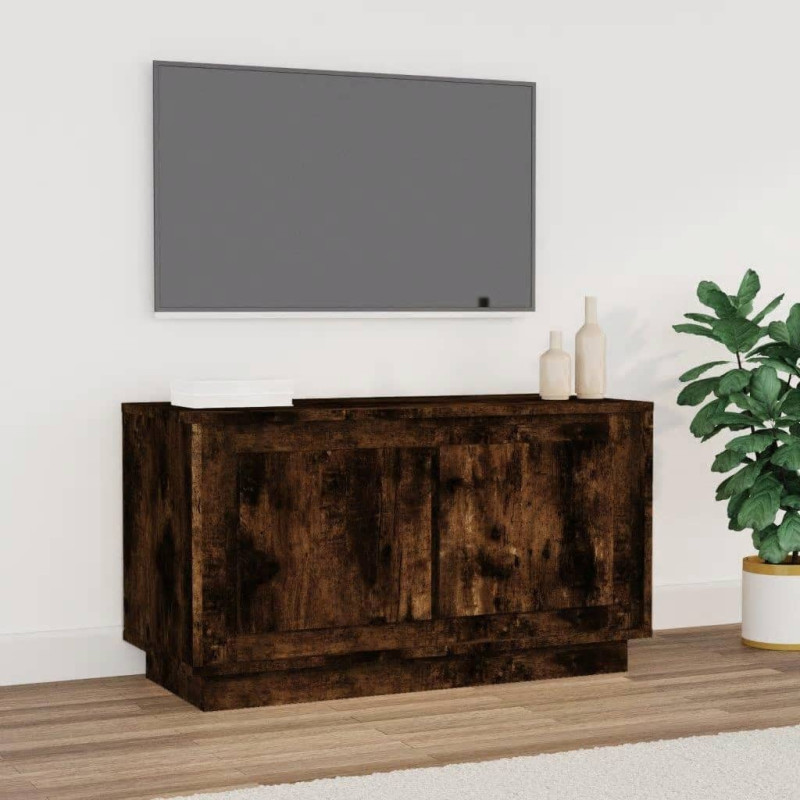 Szafka pod TV, przydymiony dąb, 80x35x45 cm