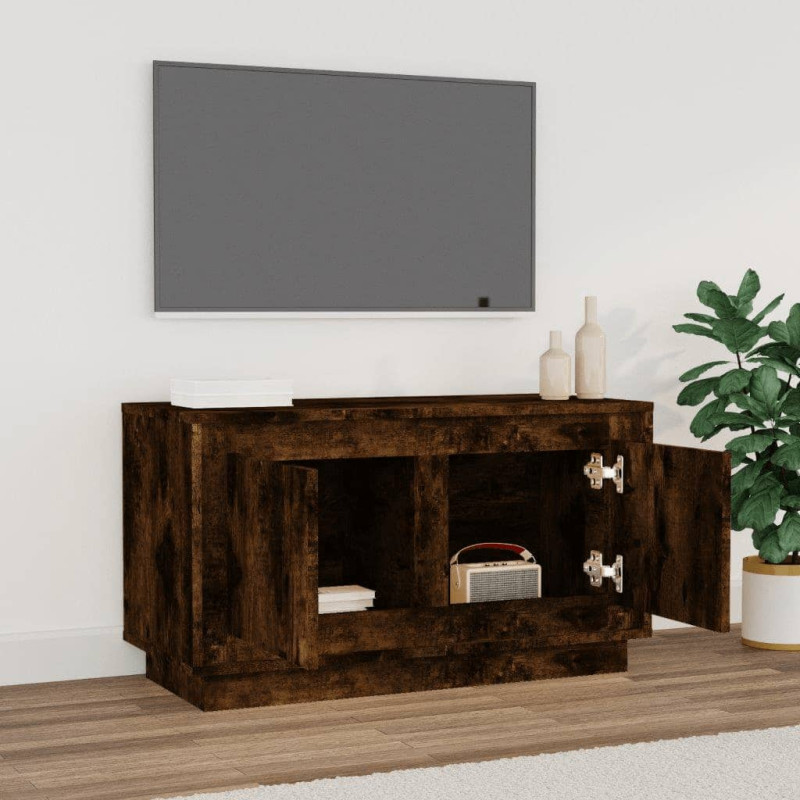 Szafka pod TV, przydymiony dąb, 80x35x45 cm