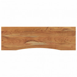 Blat biurka, 140x50x2,5 cm, prostokątny, lite drewno akacjowe