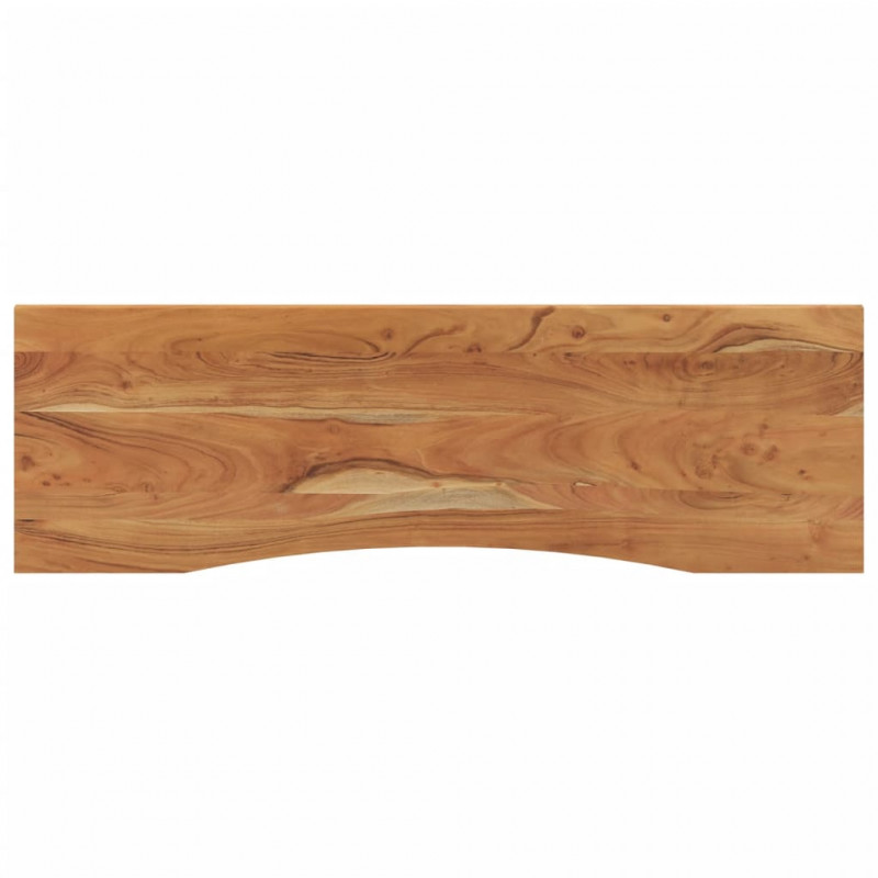 Blat biurka, 140x50x2,5 cm, prostokątny, lite drewno akacjowe