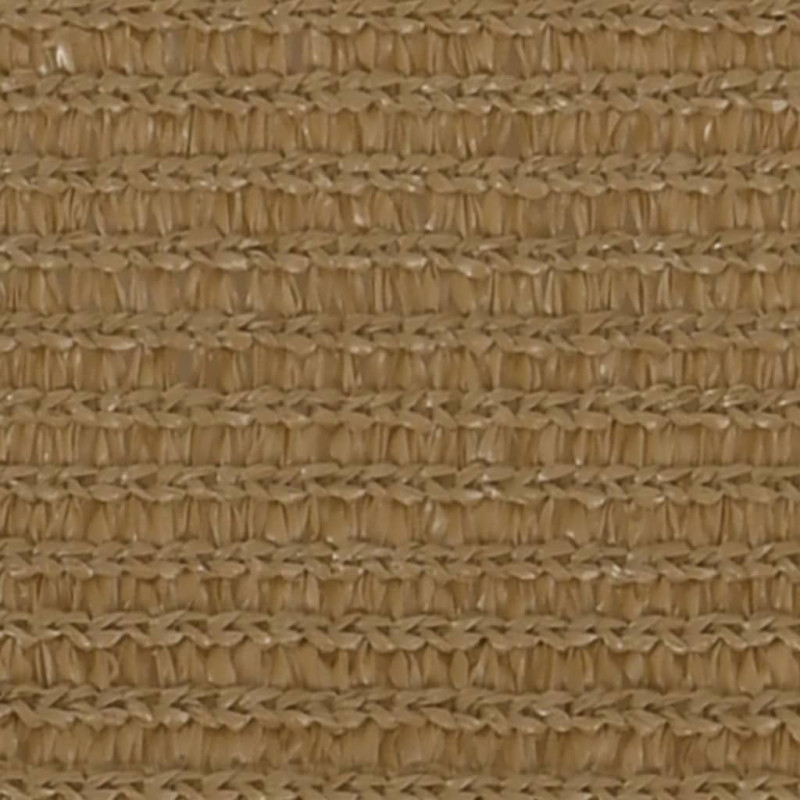 Żagiel przeciwsłoneczny, 160 g/m², taupe, 3,5x3,5x4,9m, HDPE
