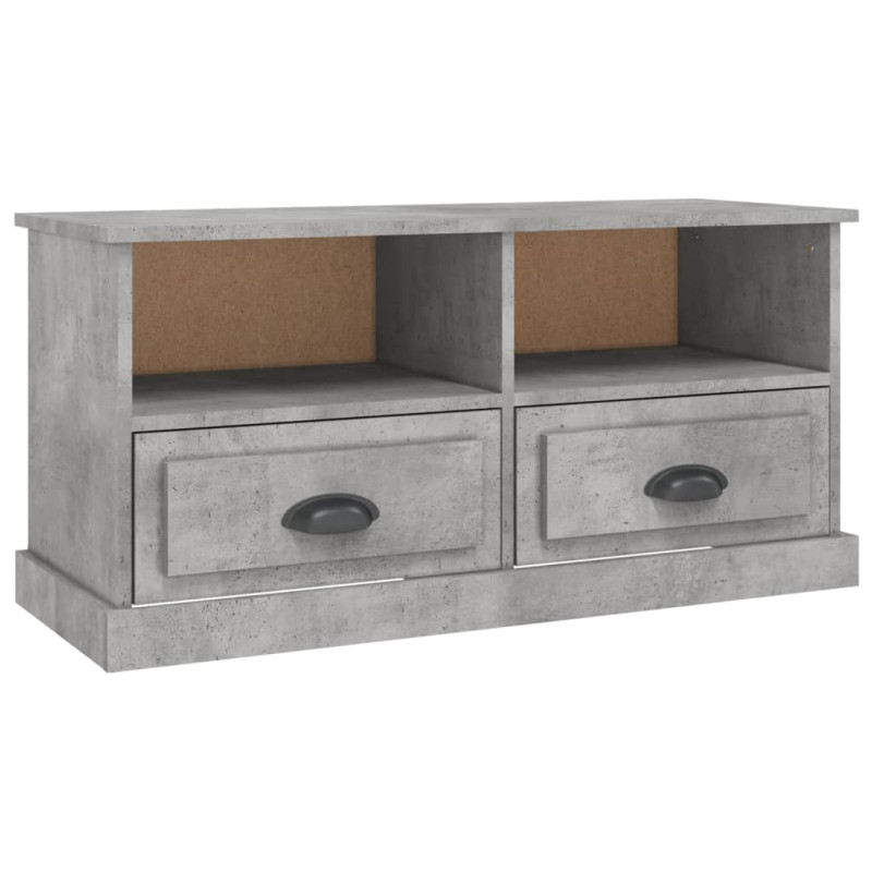 Szafka pod TV, szarość betonu, 93x35,5x45 cm