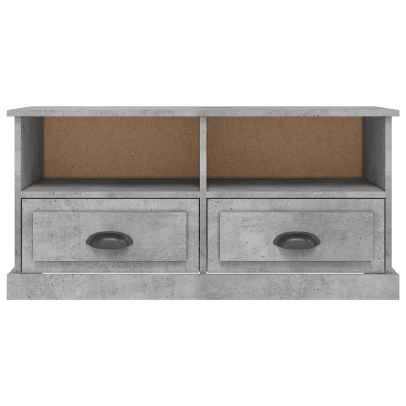 Szafka pod TV, szarość betonu, 93x35,5x45 cm
