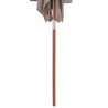 Parasol ogrodowy na drewnianym słupku, 150 x 200 cm, taupe