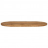 Blat stołu, 100x50x2,5 cm, owalny, lite drewno mango