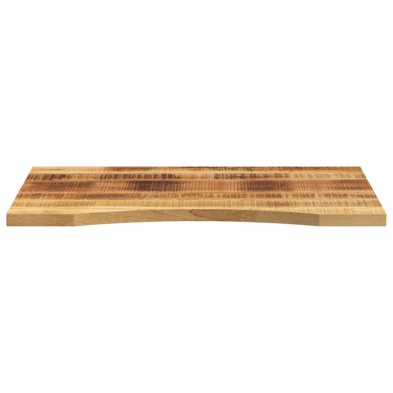 Blat biurka, z wycięciem, 100x60x2,5 cm, surowe drewno mango