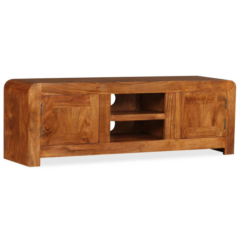 Szafka pod TV, drewno w kolorze miodowego brązu, 120x30x40 cm