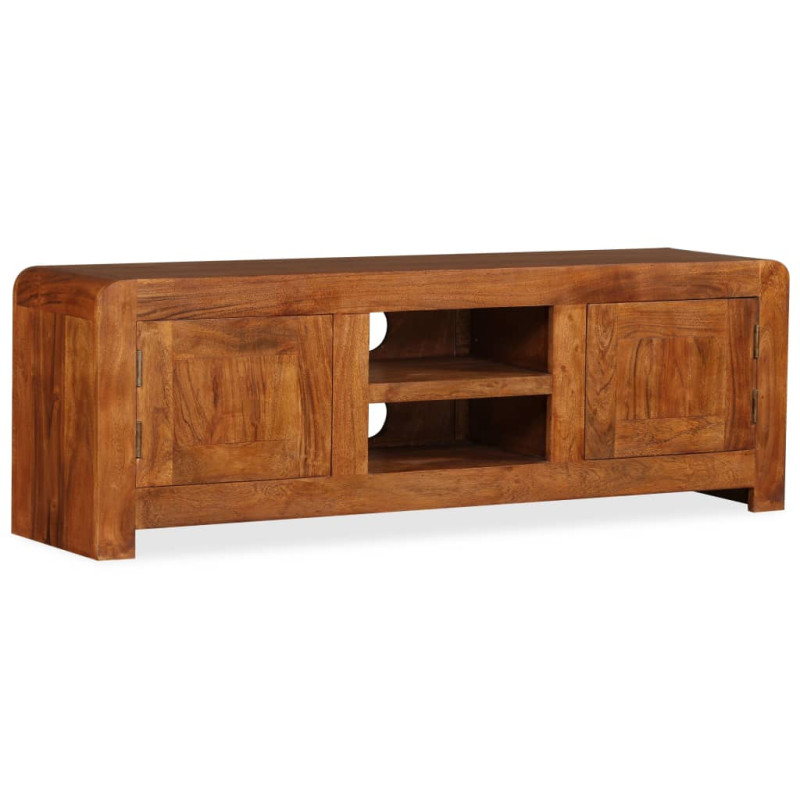 Szafka pod TV, drewno w kolorze miodowego brązu, 120x30x40 cm