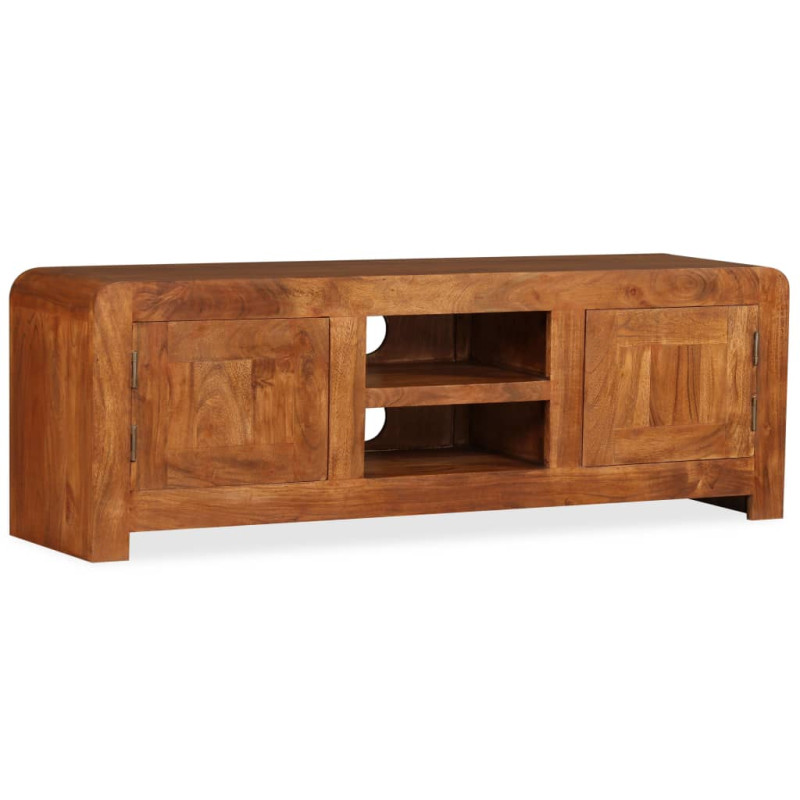 Szafka pod TV, drewno w kolorze miodowego brązu, 120x30x40 cm