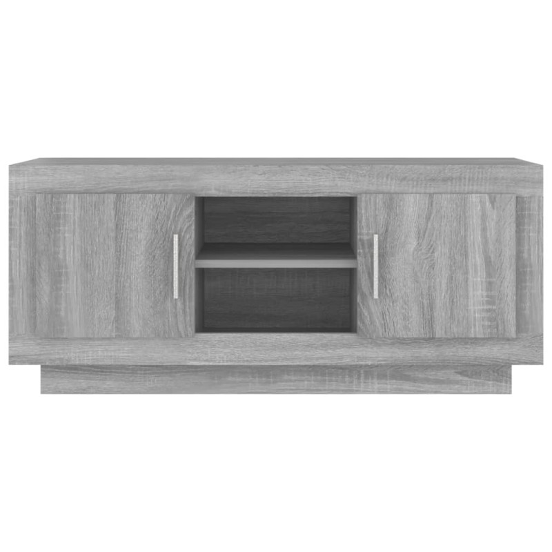 Szafka pod telewizor, szary dąb sonoma, 102x35x45 cm