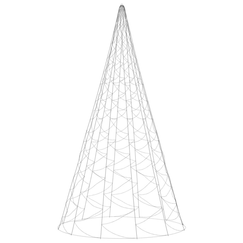 Choinka do montażu na maszcie, 3000 niebieskich LED, 800 cm