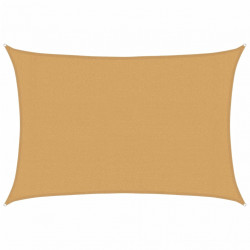 Żagiel przeciwsłoneczny, 160 g/m², piaskowy, 3x4 m, HDPE