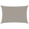 Żagiel przeciwsłoneczny, 160 g/m², jasnoszary, 2,5x4 m, HDPE