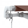 Ręcznie zwijana markiza, brązowa, 300x250 cm