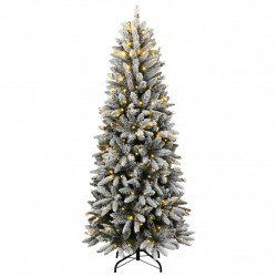 Sztuczna choinka, ośnieżona, 150 lampek LED, 150 cm