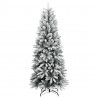 Sztuczna choinka, ośnieżona, 300 lampek LED, 210 cm