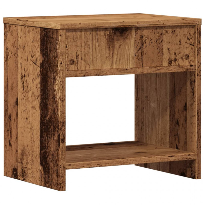 Szafka nocna, stare drewno, 40x30x40cm, materiał drewnopochodny