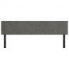 Wezgłowia do łóżka, 2 szt., ciemnoszare, 100x5x78/88cm, aksamit